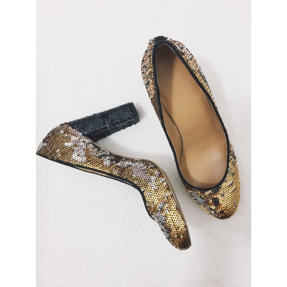 J. Crew Shoes - J. Crew Collection Sequin Block Heels